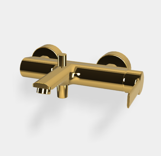 Смеситель для ванны и душа, Fima Carlo Frattini, Mast, цвет-брашированный никель F3134/1SN