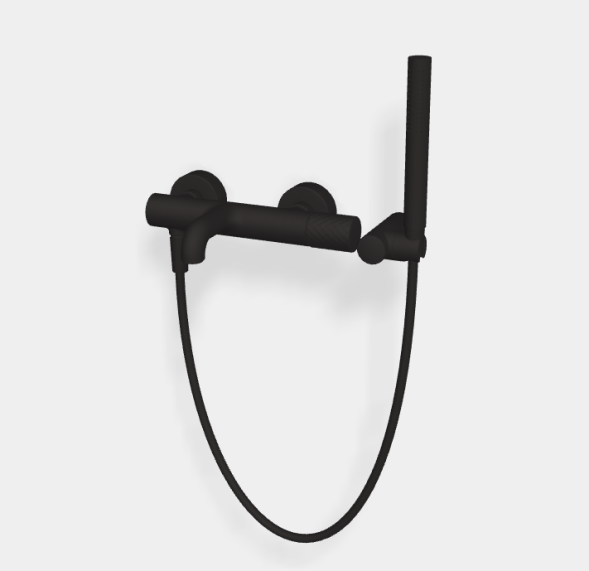 Смеситель для ванны и душа, Fima Carlo Frattini, Spillo Tech, X COLLECTION, цвет-черный матовый F3034TNXNS