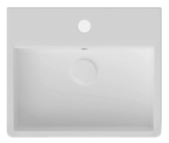 Раковина ISVEA Purita 50 см, с передним бортиком цвет белый 10PL52050