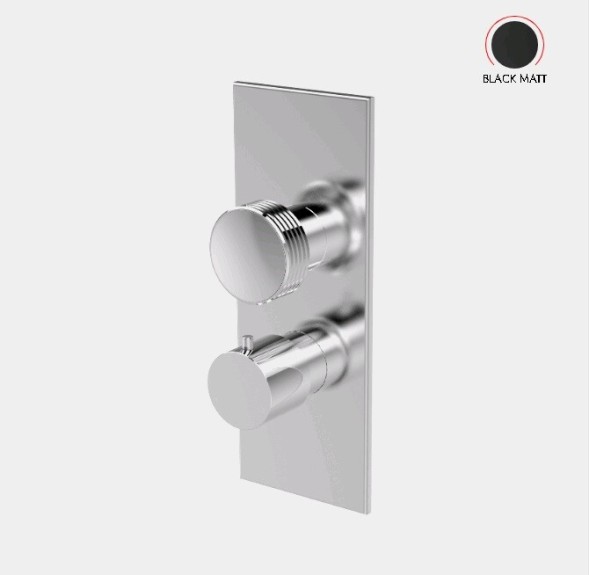 Смеситель для душа, Fima Carlo Frattini, Fimatherm, на 2/3 потребителя, цвет-черный матовый F5609X7XNS