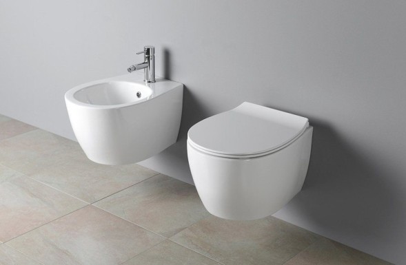 Биде ISVEA Infinity подвесной ШГВ 365*530*400 цвет синий матовый 10NF41001-2Z