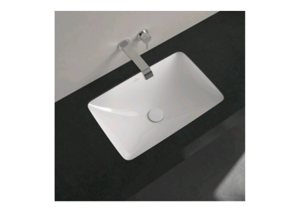 Villeroy&amp;Boch Раковина, Loop&amp;Friends, шгв 540*340*190, отверстия для смесителя-отсутствуют, CeramicPlus, цвет-Pure Black 4A5700R7