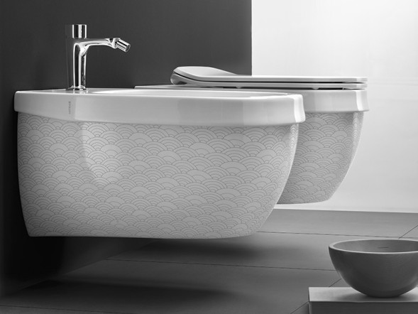 Унитаз HATRIA ABITO YXX601 подвесной цвет белый НАКЛАДКА ОБТЕКАТЕЛЬ ИДЕТ ОТДЕЛЬНО