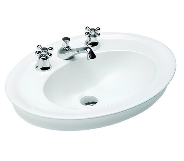 Раковина HATRIA DOLCEVITA Y0PL01 встраиваемая сверху с одним отверстием без перелива цвет белый