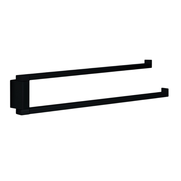 Полотенцедержатель COLOMBO DESIGN MINI Q B5012.NM двойной цвет черный матовый