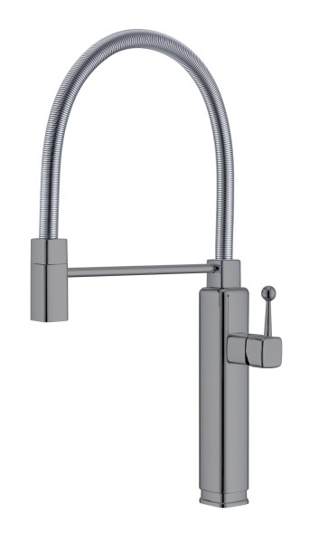 Смеситель для кухни Vincea VKF-101GM, вороненая сталь
