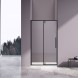 Vincea Душевая дверь Слим-Н (Slim-N) VDP-4SN100CLB, черный матовый, стекло прозрачное