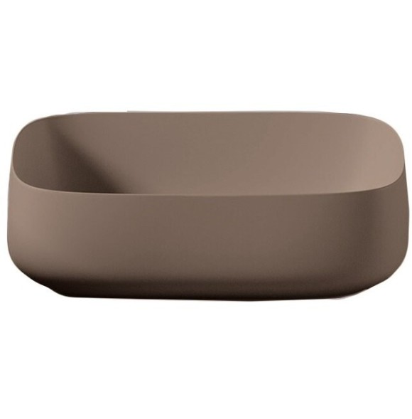 Раковина Artceram Cognac Quadro накладная цвет tortora COL009 40 00