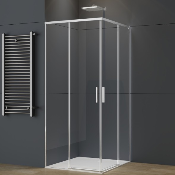 Vincea Душевой уголок Софт 2 (Soft 2) VSS-3SO2900CL, 900*900, хром, стекло прозрачное
