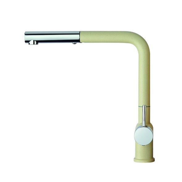 Paini HD55566CR1KM Смеситель для кухни Пладос с выдвижным изливом, бежевый