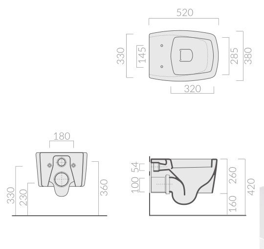 Унитаз GALASSIA SA02 8971 MT подвесной цвет белый матовый