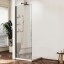 Vincea Душевая перегородка Волк-Ин (Walk-In) VSW-1HWS900MRB, 900*2000, черный матовый, стекло зеркальное