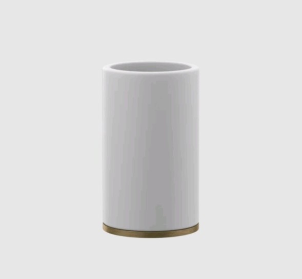 Gessi Стакан, Inciso, шгв 75*75*127, цвет белый#состаренная бронза  58531#187