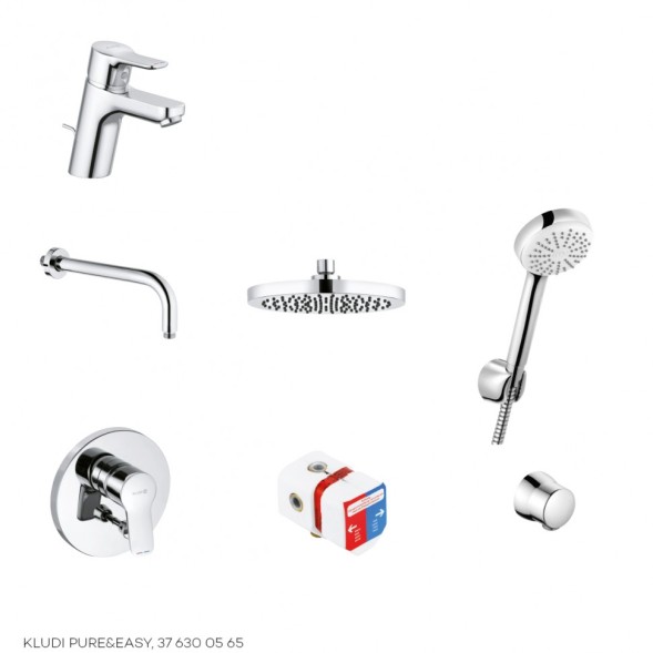Комплект для душа KLUDI PURE&amp;EASY 376300565 7 в 1