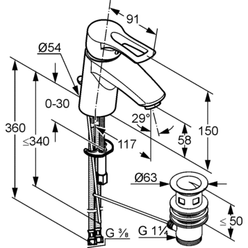 Смеситель KLUDI MX 331250562