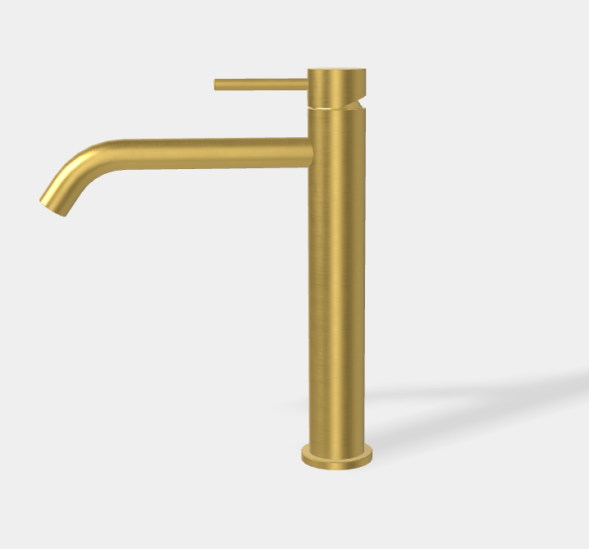 Смеситель для раковины, Fima Carlo Frattini, Spillo Up, цвет-брашированное золото F3031LXSOS