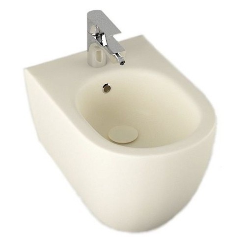 Биде ISVEA Infinity подвесной ШГВ 365*530*400 цвет слоновая кость матовый 10NF41001-2K