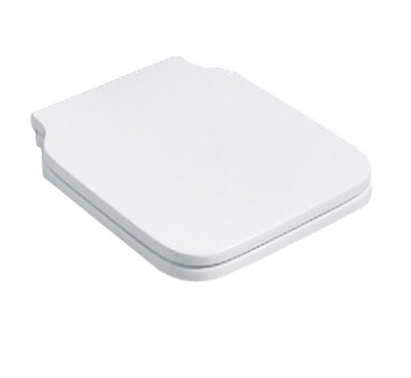 Сиденье с крышкой SIMAS FLOW цвет белый петли хром FL27