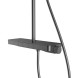 Vincea Душевая стойка Инспаер (Inspire) VSFS-3I12TGM термостатическая с изливом, 30см верх.душ, вороненая сталь