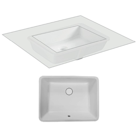 Раковина HATRIA Bahia 13 BH0500380010TU0 встраиваемая снизу без отверстия без перелива цвет белый