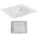 Раковина HATRIA Bahia 13 BH0500380010TU0 встраиваемая снизу без отверстия без перелива цвет белый