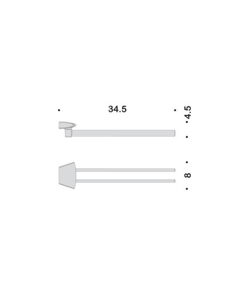Полотенцедержатель COLOMBO DESIGN LAND B2813 двойной пововоротный цвет хром
