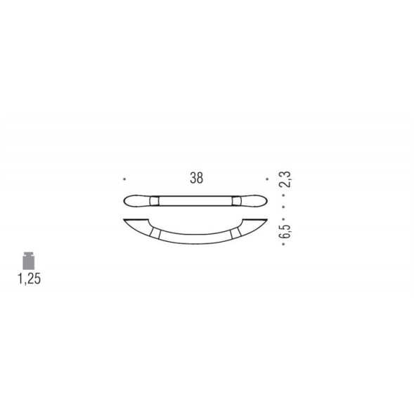 Поручень COLOMBO DESIGN COMPLEMENTI B9733 цвет хром