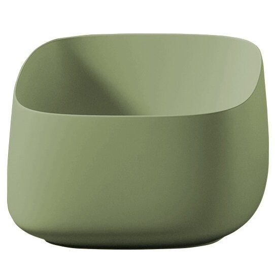 Раковина Artceram Cognac Quadro накладная без отверстий  цвет green salvia COL006 44 00