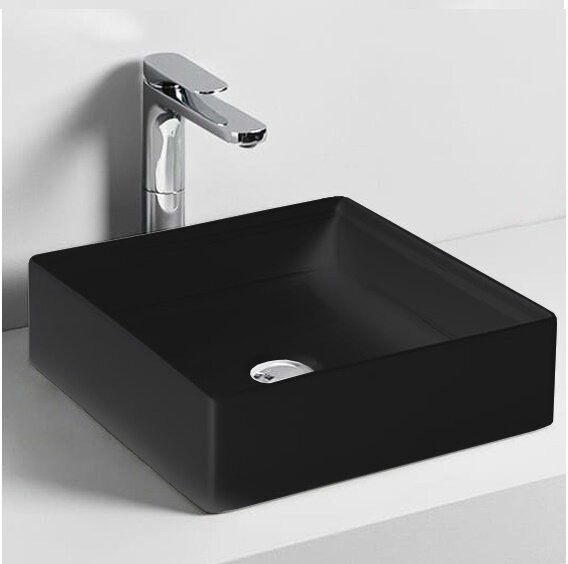 Раковина Artceram Scalino накладная без отверстий  цвет черный  SCL001 03 00