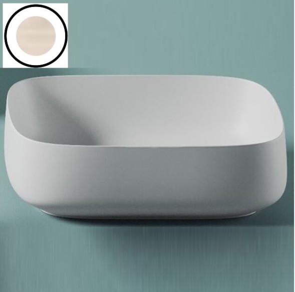 Раковина Artceram Cognac Quadro накладная цвет travertine COL009 45 00