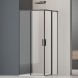 Vincea Душевой уголок Софт 2 (Soft 2) VSS-3SO2800CLB, 800*800, черный, стекло прозрачное