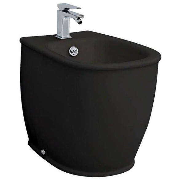 Биде Artceram Azuley напольное с одним отверстием  цвет черный AZB002 03 00