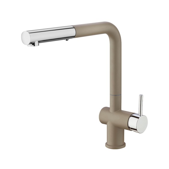 Paini HD72566CR1KM Смеситель для кухни Пладос с выдвижным изливом, бежевый