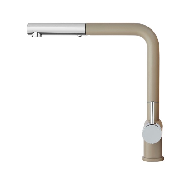 Paini HD72566CR1KM Смеситель для кухни Пладос с выдвижным изливом, бежевый