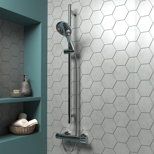 Paini 92CR511TH Смеситель для душа Арена с термостатом, хром