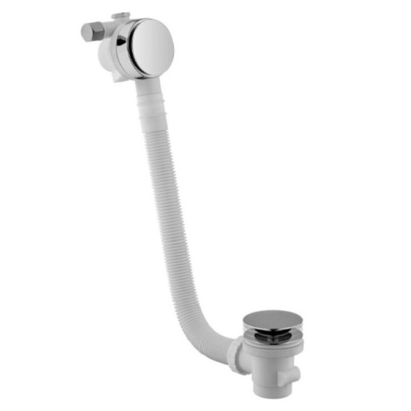 Слив-перелив, Fima Carlo Frattini, Complementi Bagno, для ванны, Click-Clack, с наполнением, без сифона, цвет-золото