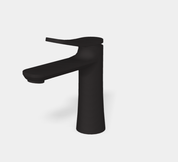 Смеситель для раковины, Fima Carlo Frattini, Flo', цвет-чёрный матовый F3801NS