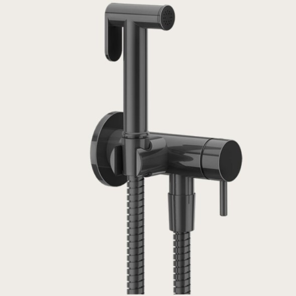 Gessi Гигиенический душ, цвет черный металл  45130#706