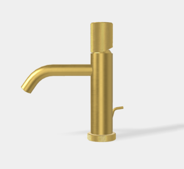 Смеситель для раковины, Fima Carlo Frattini, Spillo Tech, G COLLECTION, цвет-брашированное золото F3031TXSGOS