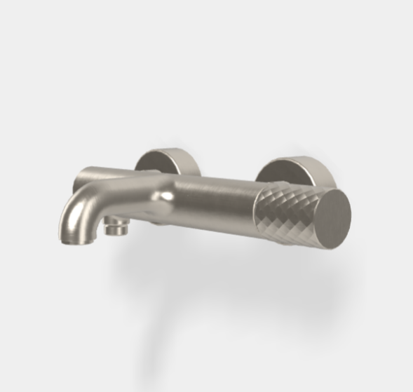 Смеситель для ванны и душа, Fima Carlo Frattini, Spillo Tech, цвет-никель брашированный F3034T/1NXSN