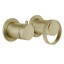Gessi Смеситель для душа, Anello, на 2 потребителя, цвет Латунь матовая  63380#727