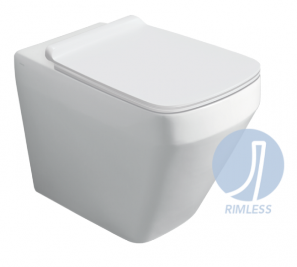 Унитаз SIMAS BADEN BADEN напольный приставной безободковый цвет белый BB01/F91