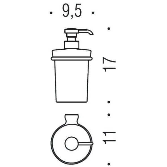 Дозатор COLOMBO DESIGN LUNA B9309 подвесной цвет хром