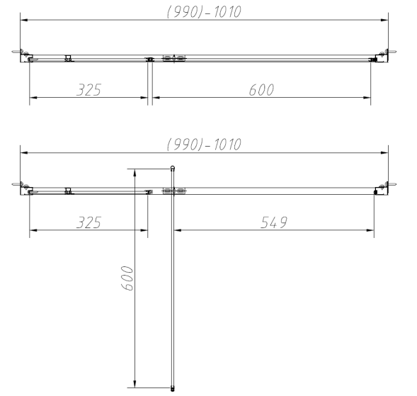 Vincea Душевая дверь Слим-Н (Slim-N) VDP-4SN100CLGM, вороненая сталь, стекло прозрачное