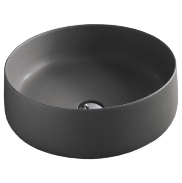 Раковина Artceram Cognac Quadro накладная без отверстий  цвет Grey Olive COL001 15 00