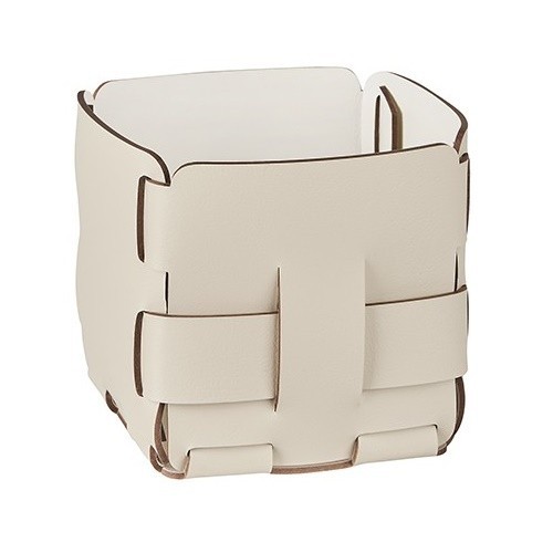 Корзинка COLOMBO DESIGN ADJ 1013.16/10 настольная цвет панна котта/белый