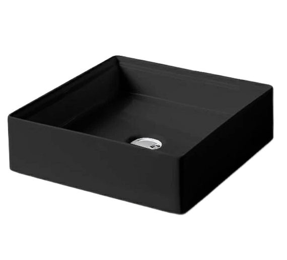 Раковина Artceram Scalino накладная без отверстий  цвет черный матовый SCL001 17 00