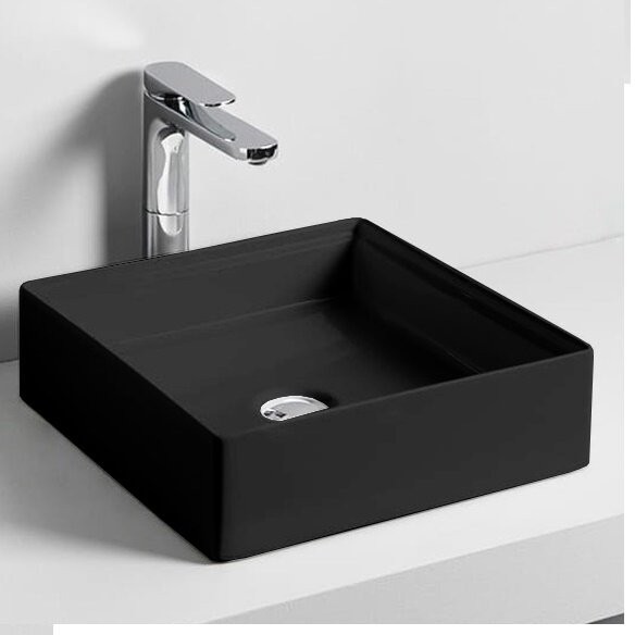 Раковина Artceram Scalino накладная без отверстий  цвет черный матовый SCL001 17 00