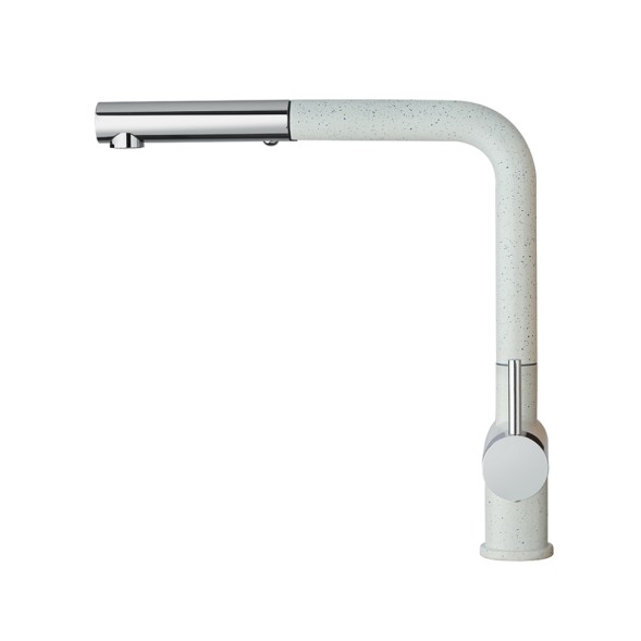 Paini HD90566CR1KM Смеситель для кухни Пладос с выдвижным изливом, белый