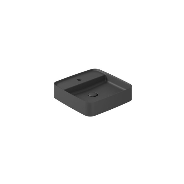 Раковина GALASSIA SMART B 7412 NEMT накладная с одним отверстием без перелива цвет черный матовый